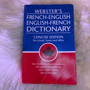 Websters french english dictionary